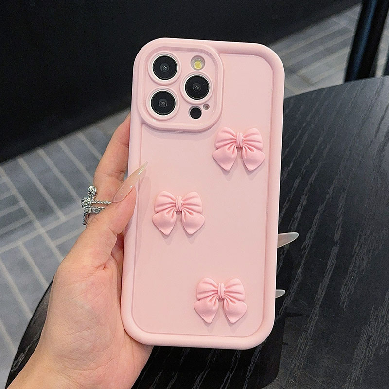 Roze strik telefoonhoesje voor - Matte Pc Case recensie en prijs